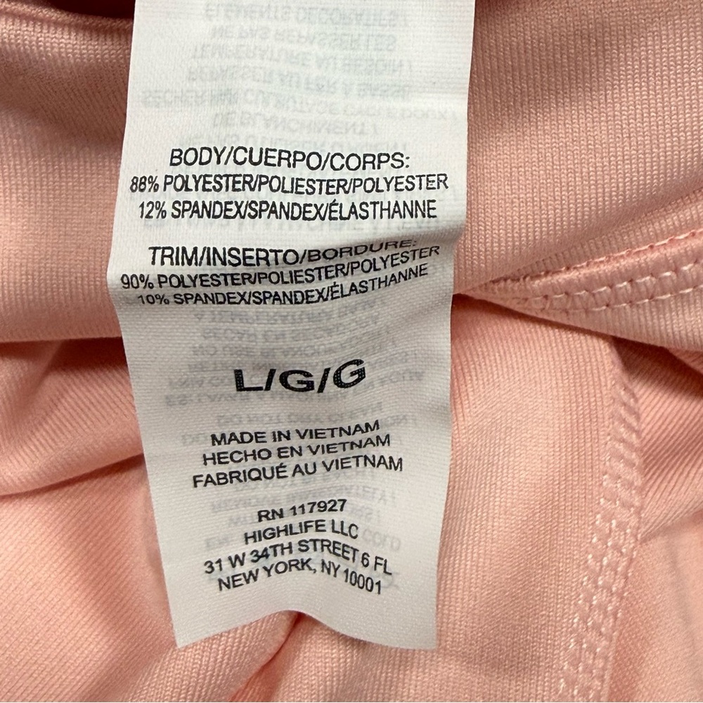 High Rise Reebok Impatiens Pink Align Capri Size L Large - Picture 8 of 13